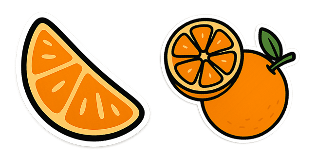 Tangerine Fruit Cursor