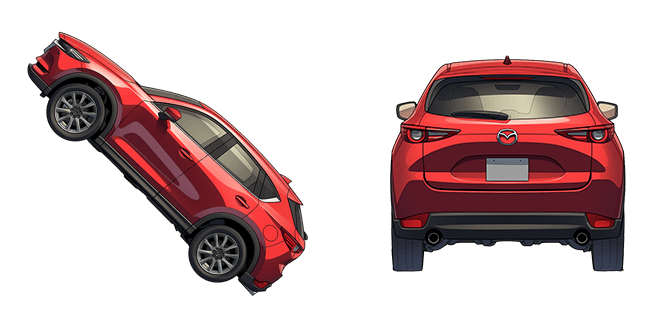 Red Mazda CX-5 II Cursor