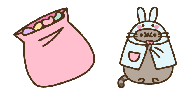 Pusheen the Easter Bunny Cursor