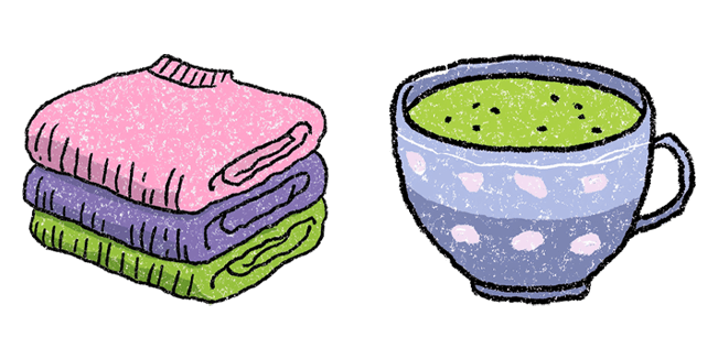 Cozy Sweaters & Matcha Tea Cursor