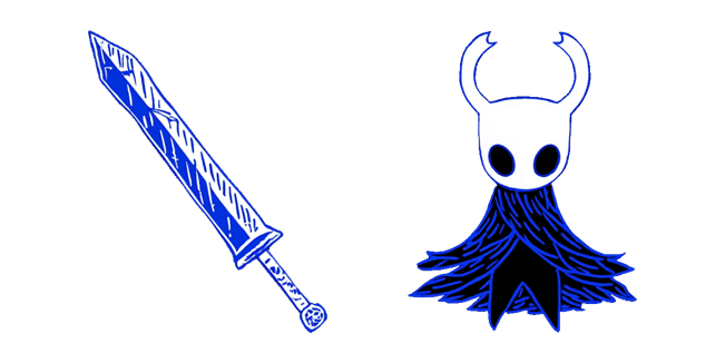 Hollow Knight The Knight & Blue Nail Cursor