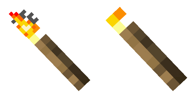 Minecraft Torch Animated Cursor