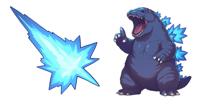 Radioactive Ray & Godzilla Cursor