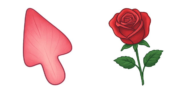 Red Rose Flower Cursor