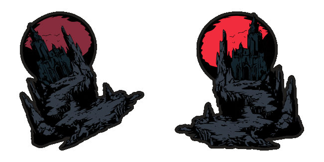 Dark Fantasy Night Castle Animated Cursor
