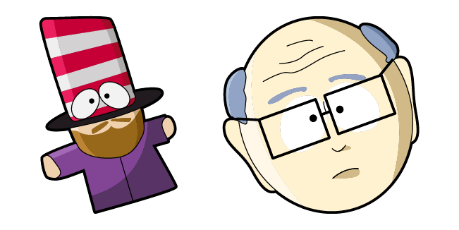 South Park Mr. Garrison & Mr. Hat Cursor