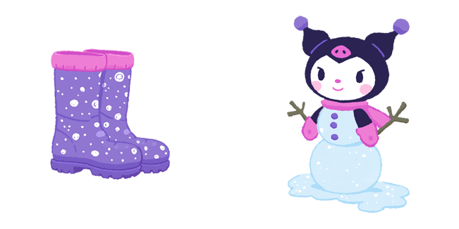 Winter Kuromi Snowman & Boots Cursor