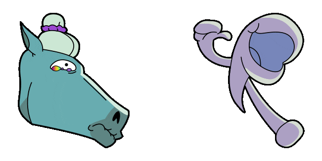 Centaurworld Crying Horse & Tail Animated Cursor