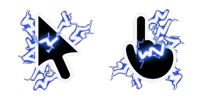 Blue Electric Animated Cursor