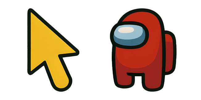Red Crewmate Among Us Cursor
