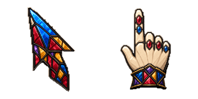 Stained Glass Pixel Cursor