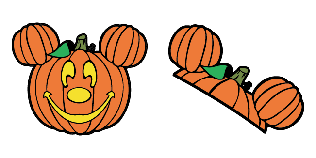 Halloween Pumpkin Ghost Mouse Ears Cursor