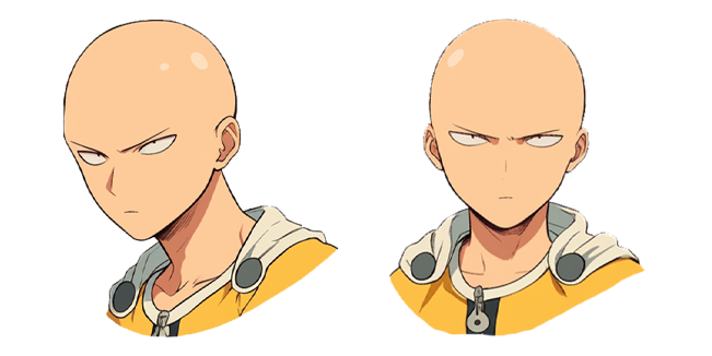 One-Punch Man Frowning Saitama Cursor