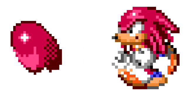 Sonic Triple Trouble Knuckles the Echidna Animated Cursor