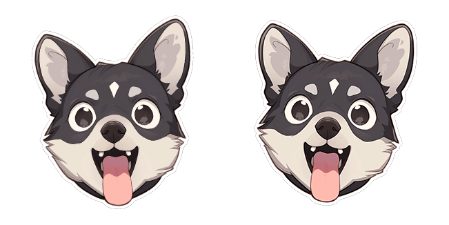 Cute Grey Puppy Cursor
