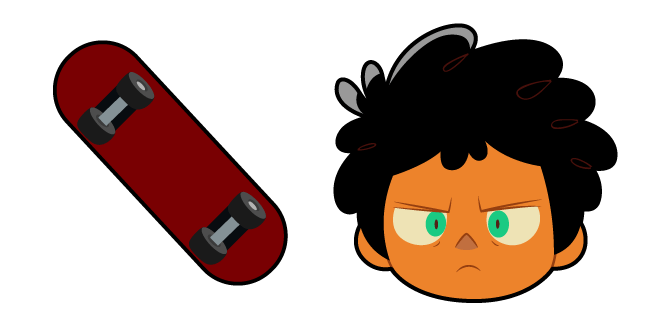 Camp Camp Max & Skateboard Cursor