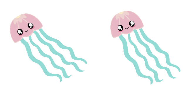 Cute Pink Jellyfish Animated Cursor