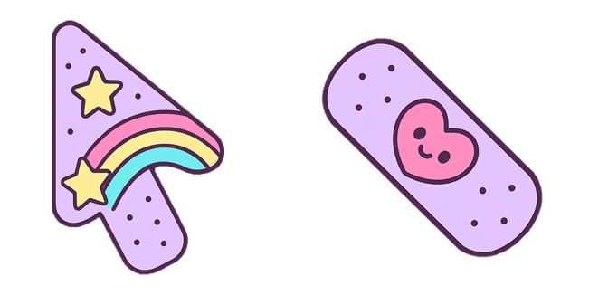 Kawaii Heart Bandage & Arrow Cursor