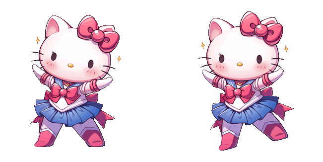 Hello Kitty x Sailor Moon Animated Cursor