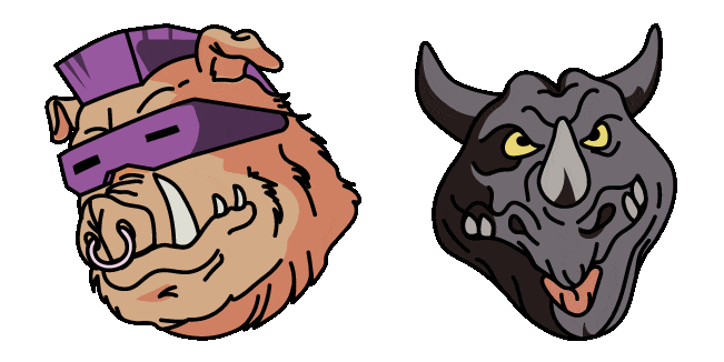 TMNT Bebop & Rocksteady Animated Cursor