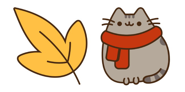 Autumn Leaf & Pusheen Cursor