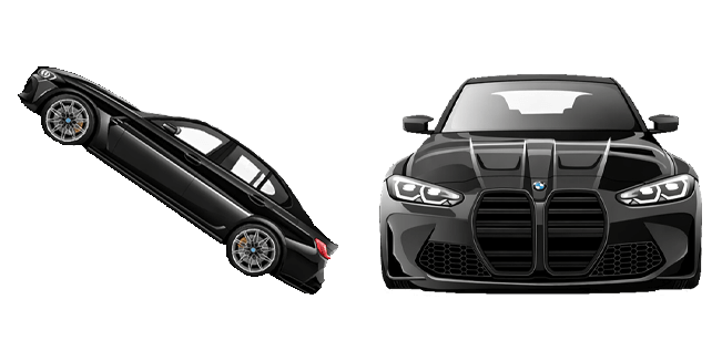 BMW M4 G82 Black Car Cursor