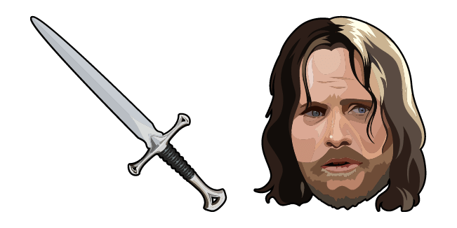 LOTR Aragorn & Anduril Sword Cursor