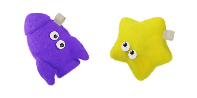 Wooly Rocket & Star 3D Cursor
