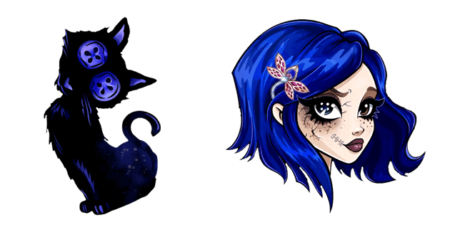 Monster High Coraline & Beldam's Cat Cursor