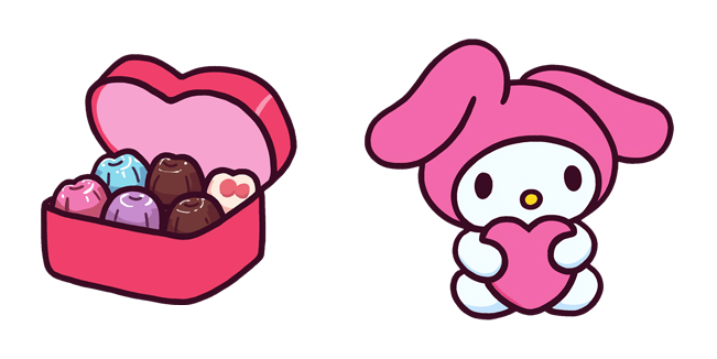 Valentine's Day My Melody & Chocolate Box Cursor