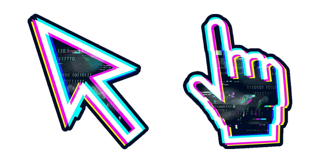 Glitch Arrow & Hand Cursor