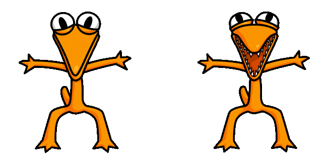 Rainbow Friends Orange Animated Cursor