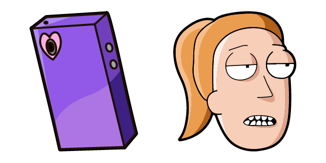 Rick and Morty Summer Smith & Phone Cursor