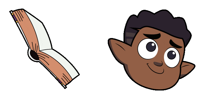 The Owl House Gus Porter & Book Animated Cursor