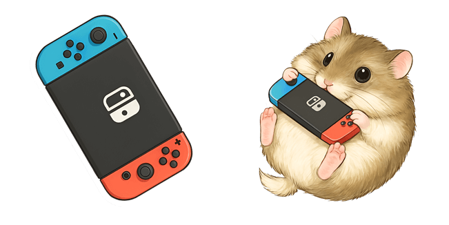 Nintendo Switch & Cute Hamster Cursor