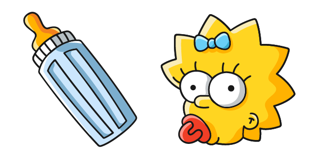 The Simpsons Maggie & Baby Bottle Cursor