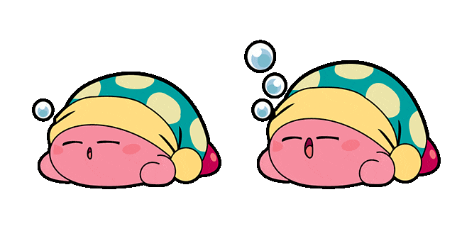 Cute Sleeping Kirby Animated Cursor