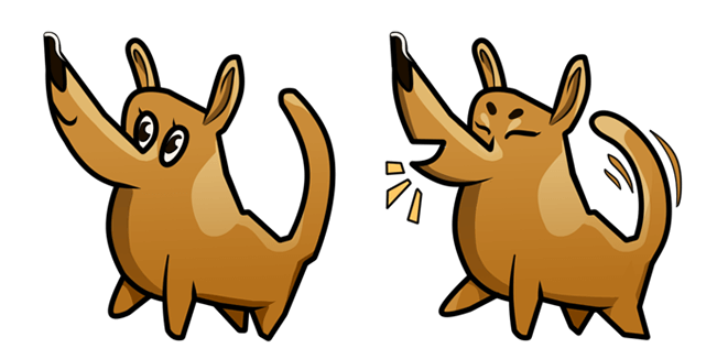 Cute Brown Dog Cursor