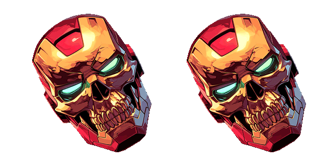 Marvel Iron Man Skull Animated Cursor