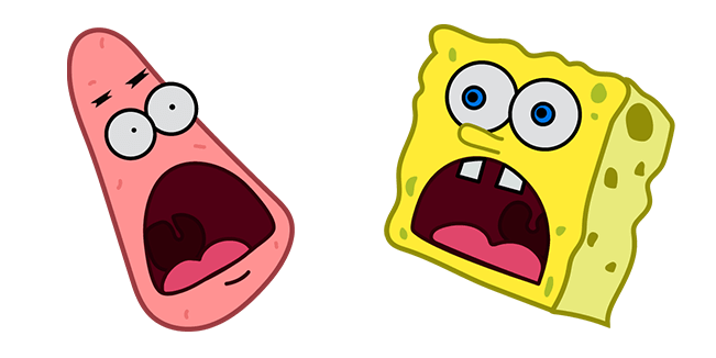 SpongeBob & Patrick Surprised Meme Cursor