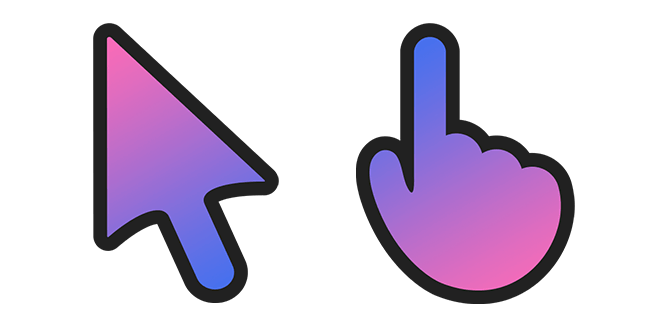 Fig Fruit Gradient Cursor