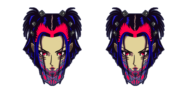 Cyberpunk Anime Girl Animated Cursor