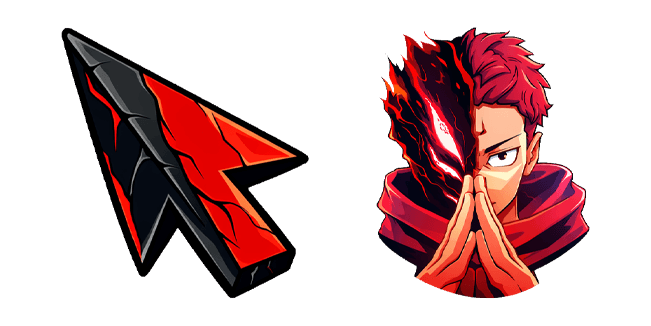 Jujutsu Kaisen Half Sukuna & Half Itadori Cursor