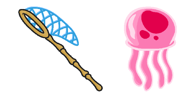 SpongeBob Jellyfish Net Animated Cursor