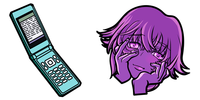 Mirai Nikki Yuno Gasai & Phone Cursor