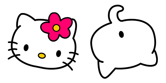 Hello Kitty & Goodbye Kitty Meme Cursor