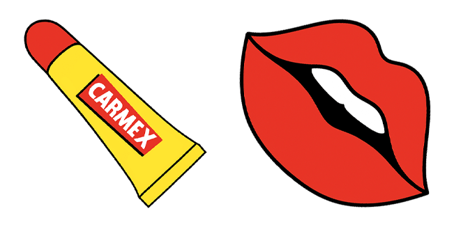 VSCO Girl Carmex Lip Balm & Lips Cursor