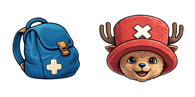 One Piece Netflix Tony Tony Chopper & Backpack Cursor