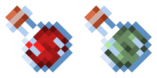 Minecraft Potion of Healing & Poison Cursor