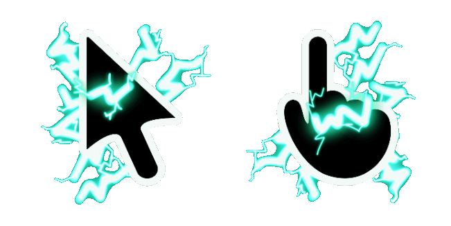 Turquoise Electric Animated Cursor